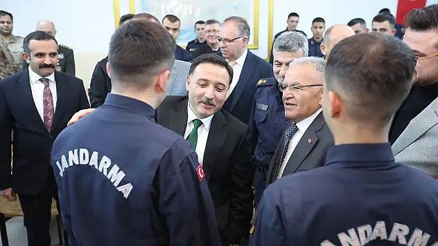 Jandarmaların sofrasına Başkan Büyükkılıç konuk oldu!