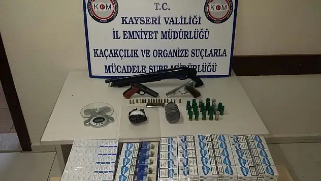 Kaçak sigara ve uyuşturucu operasyonu