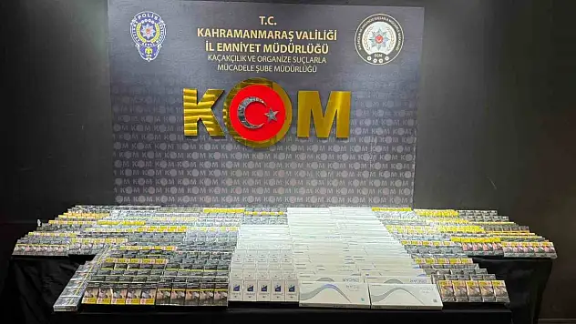 Kahramanmaraş'ta kaçakçılık operasyonu