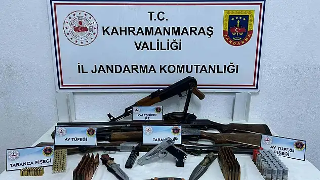 Kahramanmaraş'ta kalaşnikov ele geçirildi