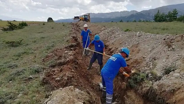 O Mahallenin şebeke sorunu çözüldü