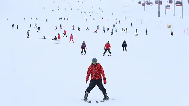 Kayakseverler bayramı Erciyes'te taçlandırdı
