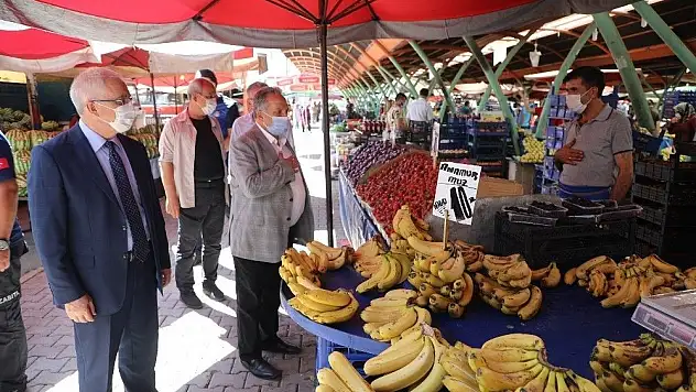 Kaymakam Dönmez'den Başkan Yalçın'a koronavirüs teşekkürü