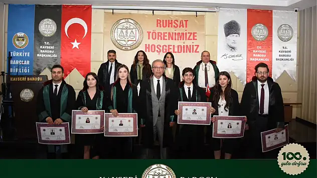 Kayseri Barosu'na altı yeni avukat katıldı