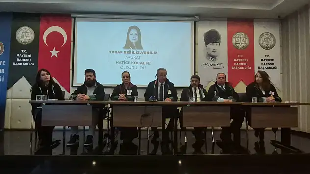 Kayseri Barosu'ndan Avukat Kocaefe için basın toplantısı