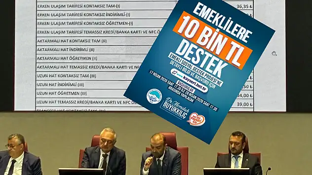 Kayseri Büyükşehir Belediyesi'nden emeklilere ve ulaşıma destek!