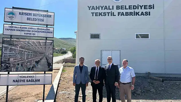 Eski hangar modern tekstile dönüşüyor