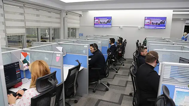 Kayseri'de 1 milyon 193 bin çağrıya cevap verildi!
