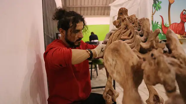 Kayseri'de 7,5 milyon yıllık fosiller 3D yazıcılarla yeniden hayat buluyor