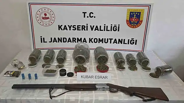 Kocasinan ilçesindeki o evden 915 gram uyuşturucu madde ele geçirildi