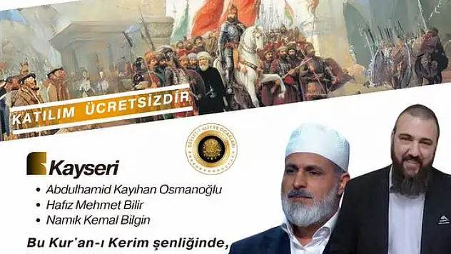 Kayseri'de anma gecesi yapılacak