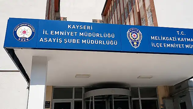 Kayseri'de aranan şahsa baskın!