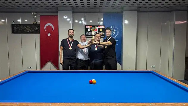 Kayseri'de bilardo turnuvası tamamlandı!