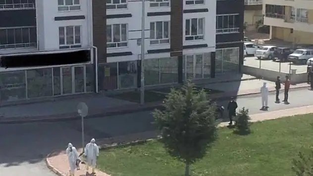 Kayseri'de bir binaya Corona karantinası