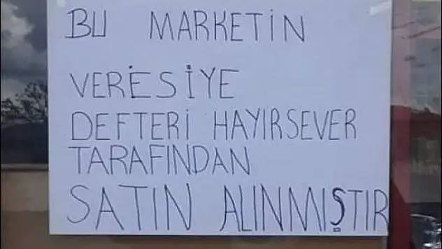 Hayırsever o mahallede vatandaşın borçlarını ödedi