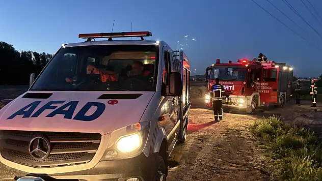 Kayseri'de bisiklet süren çocuk su kanalına düştü!
