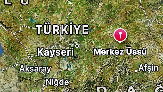 Kayseri'de bugün bir deprem daha