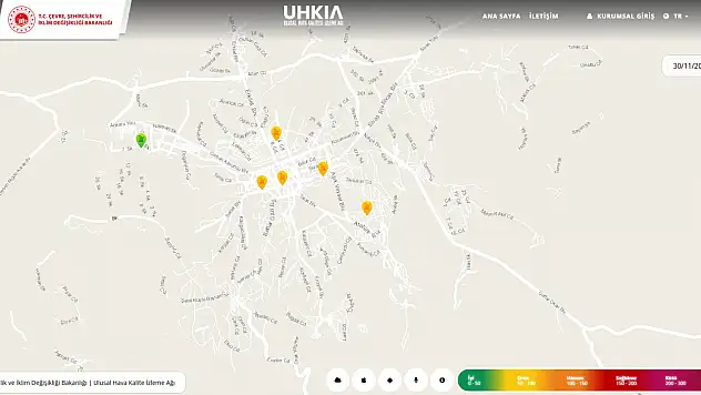 Kayseri'de bugün hava kirliği hangi seviyede?