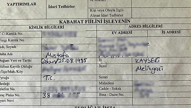 Kayseri'de bunu kim yaptıysa cezayı yedi! İşte ödeyeceği para