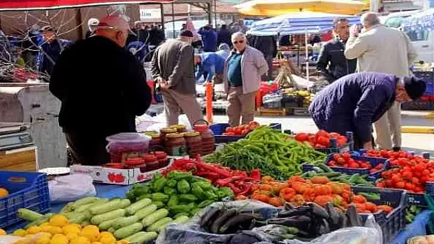 Kayseri'de Çarşamba günü pazar yerleri...