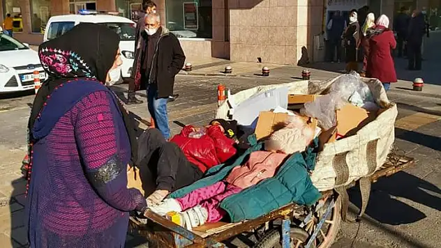 Kayseri'de çekildi! Vicdan yaralayan fotoğraf…