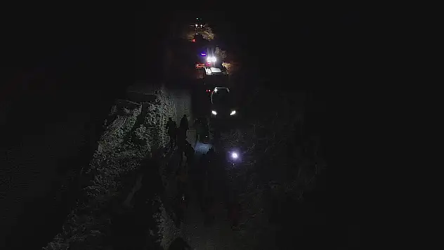 Çığ düşen bölgede çalışmalar tamamlandı!