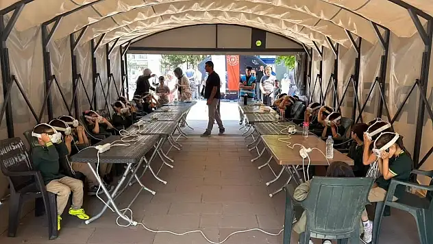 Kayseri'de çocuklar uzayı keşfetti! Bakın ne gördüler?