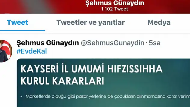Kayseri'de çok önemli Corona tedbirleri 