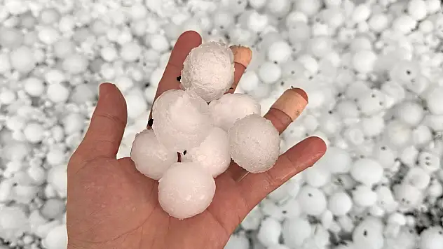 Kayseri'de dolu felaketi!