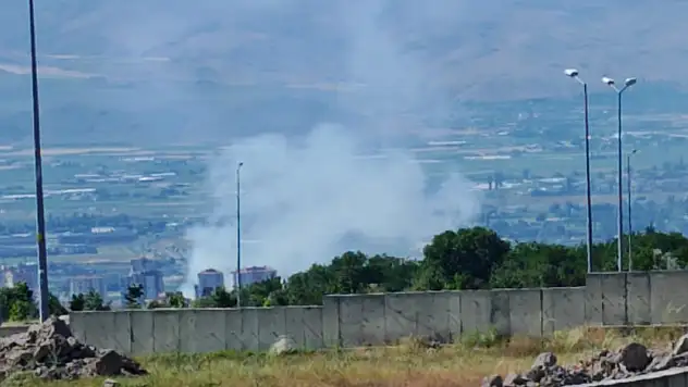 Kayseri'de dumanlar yükseliyor