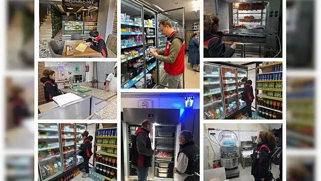 Kayseri'de ekiplerden pazar mesaisi! Fırından markete, kasaptan lokantaya kadar tek tek incelediler