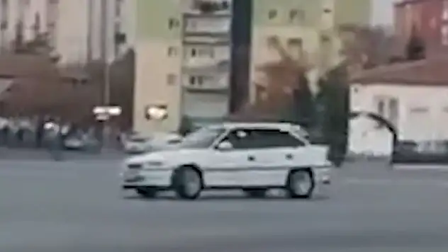 Kayseri'de emniyeti harekete geçiren araç...
