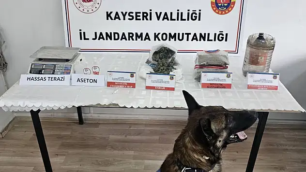 Kayseri'de eve baskın: Çeşit çeşit uyuşturucu ele geçirildi