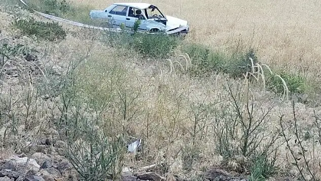 Kayseri'de feci kaza: şarampole devrilen aracın sürücüsü yola fırladı