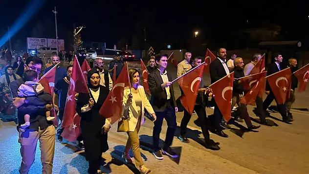 Kayseri'de Fener Alayı Yürüyüşü düzenlendi