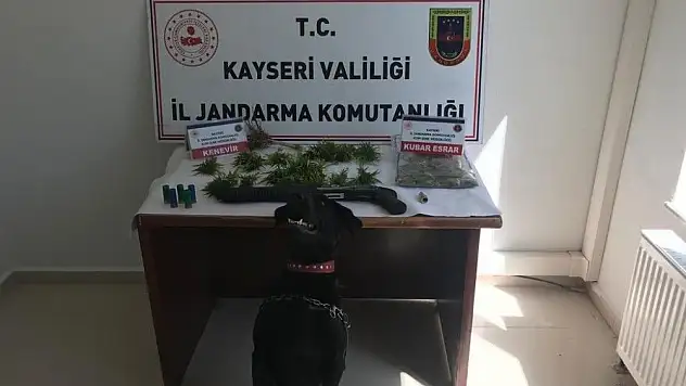 Kayseri'de 100 gram kubar esrar ele geçirildi