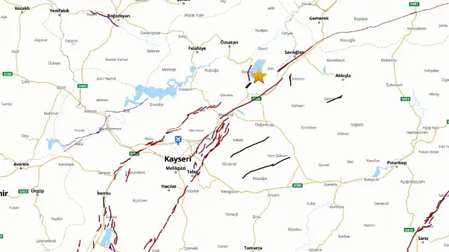 Kayseri'de hafif sarsıntı meydana geldi!