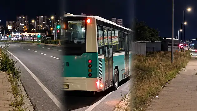 Kayseri'de halk otobüsünü 'taşladılar'