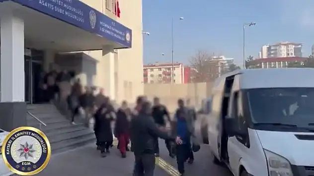 Kayseri'de dev operasyon: 21 gözaltı!