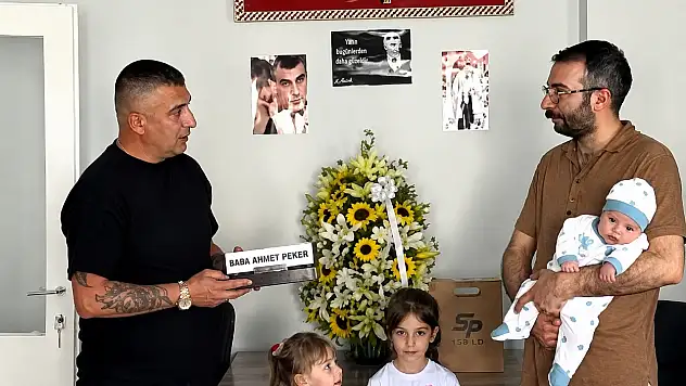 Kayseri'de ikinci 'Sedat Peker' bebek dünyaya geldi