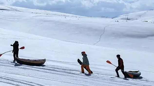 Kayseri'de ilk kez yapıldı! Erciyes'te ilginç anlar