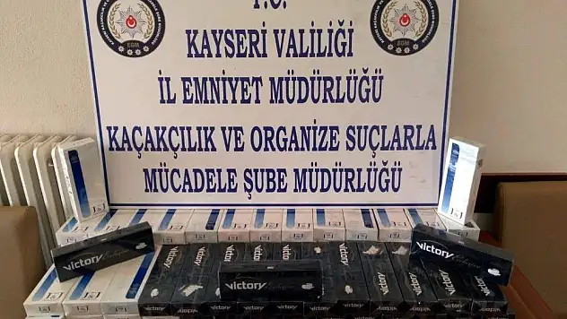 Kayseri'de kaçak sigara operasyonu
