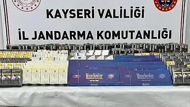 Kayseri'de kaçakçılık operasyonu! 500 paket ele geçirildi