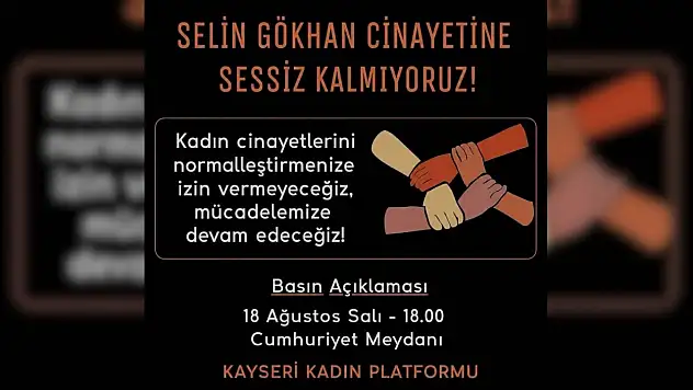 Kayseri'de kadınlar meydana çıkıyor