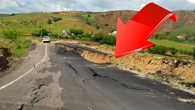 Kayseri'de çöken ve kapanan yolla ilgili Bakan'dan açıklama! Bakın neden oluyormuş?