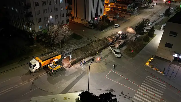 Kayseri'de Kartal Kavşağı için altyapı çalışmaları hızlandı