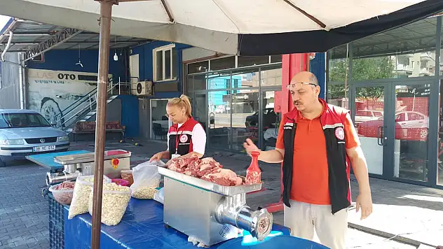 Kayseri'de kıyma çekme denetimi!