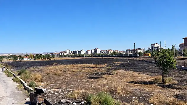Kayseri'de korkutan yangın! 6 dönüm alan küle döndü