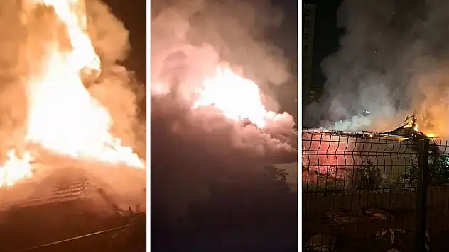Kayseri'de korkutan yangın! Müstakil ev alev topuna döndü