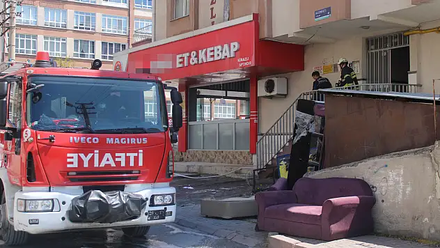 Kayseri'de lokantanın bacasında yangın çıktı!